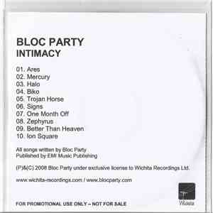 Bloc Party - Intimacy download mp3 flac