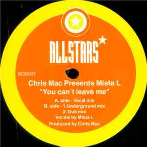 Chris Mac - You Can't Leave Me download mp3 flac