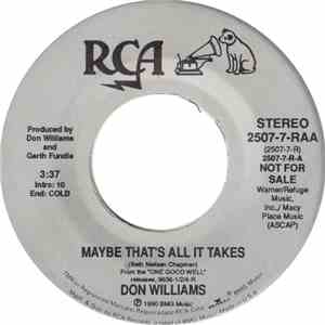 Don Williams  - Maybe That's All It Takes download free