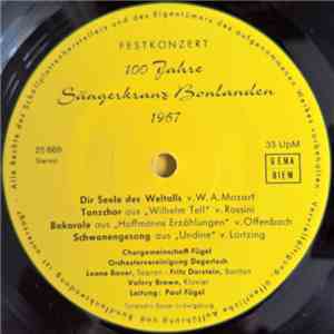 Sängerkranz Bonlanden - Festkonzert 100 Jahre Sängerkranz Bonlanden 1967 download mp3 flac